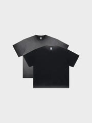 GRADIENT WASHED T-SHIRT BUNDLE - TWO SHORT-SLEEVED WASHED T-SHIRTS