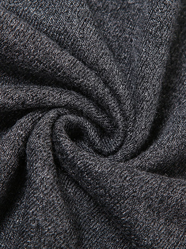 GRAY ASYMMETRICAL KNIT TOP HALTER SWEATER ELEGANT SLIM FIT