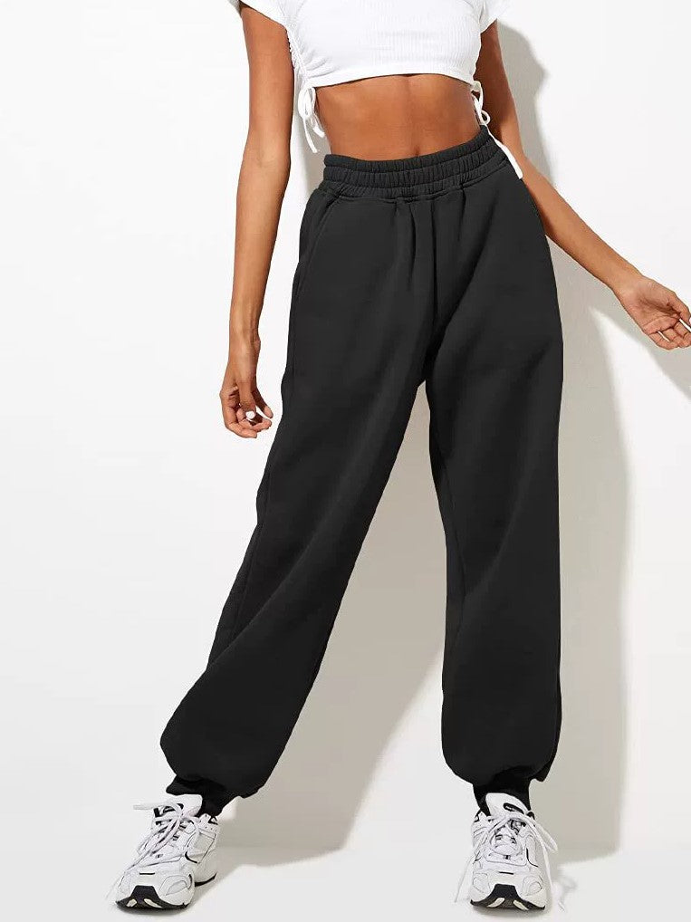 GRAY LOOSE CUT SWEATPANTS WITH POCKETS - VERSATILE LOOSE CUT DESIGN