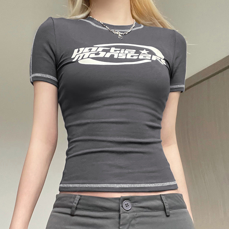 GRAY SLIM FIT T-SHIRT FOR BABY