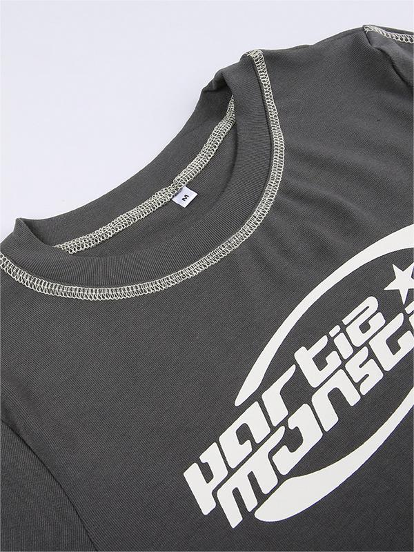 GRAY SLIM FIT T-SHIRT FOR BABY