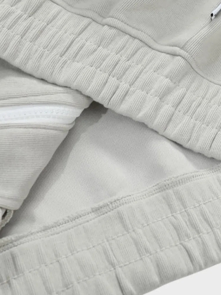 GRAY TRACK JACKET WITH STRIPED SLEEVES - OFFRE UNE STREETWEAR VINTAGE UNISEXE