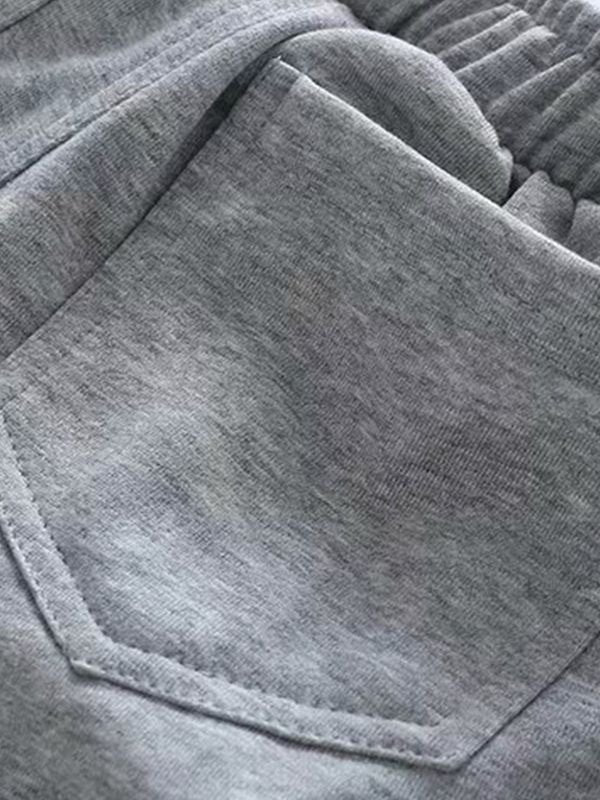 GRAY ULTRA MINI SWEATSHORTS FOR CASUAL WEAR