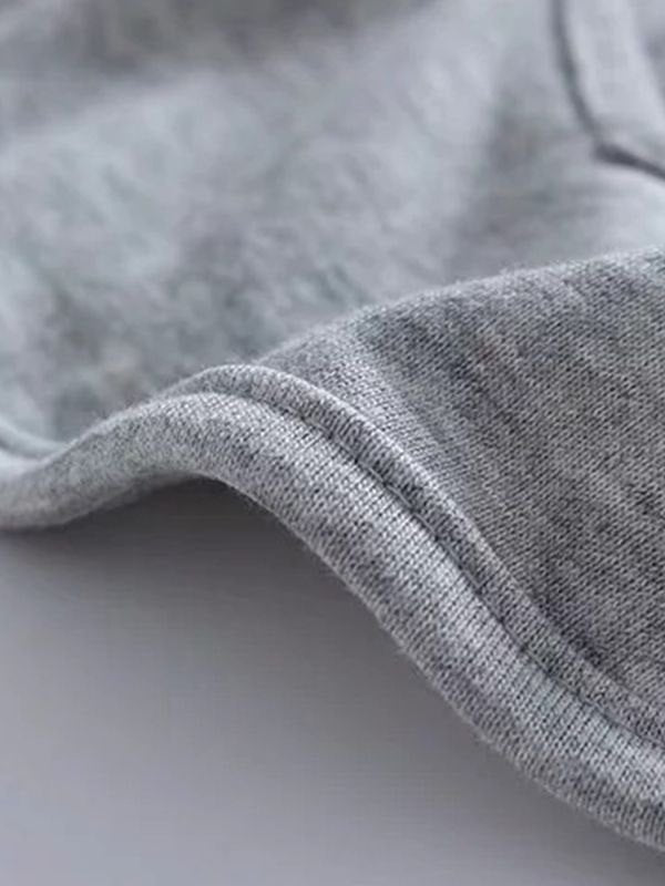 GRAY ULTRA MINI SWEATSHORTS FOR CASUAL WEAR