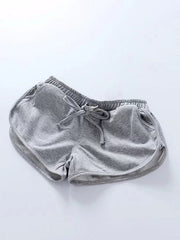 GRAY ULTRA MINI SWEATSHORTS FOR CASUAL WEAR