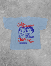 Underground Original Design: Great American Drinking Team Boxy Cotton TShirt