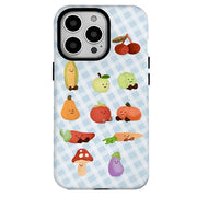 GREEN APPLE GRIP IPHONE CASE CARTOON VEGETABLE DESIGN