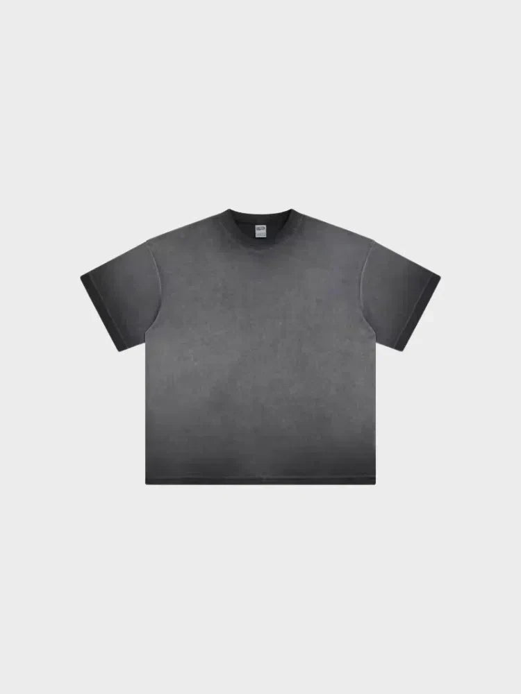 GREEN OMBRE T-SHIRT WITH DECARBA GRADIENT WASHED DESIGN