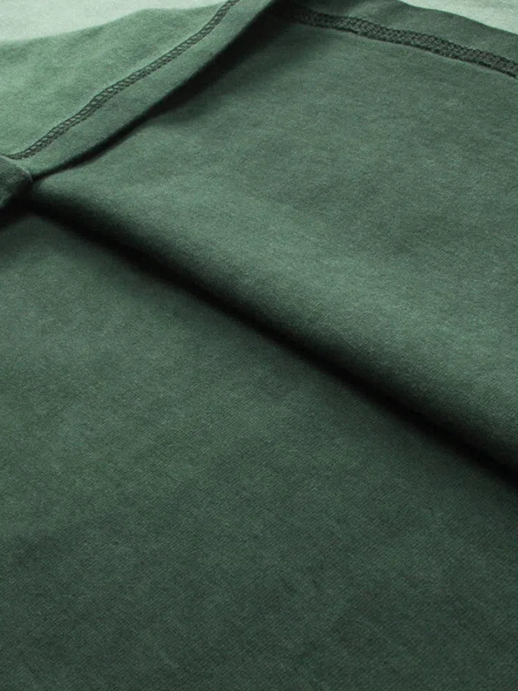 GREEN OMBRE T-SHIRT WITH DECARBA GRADIENT WASHED DESIGN