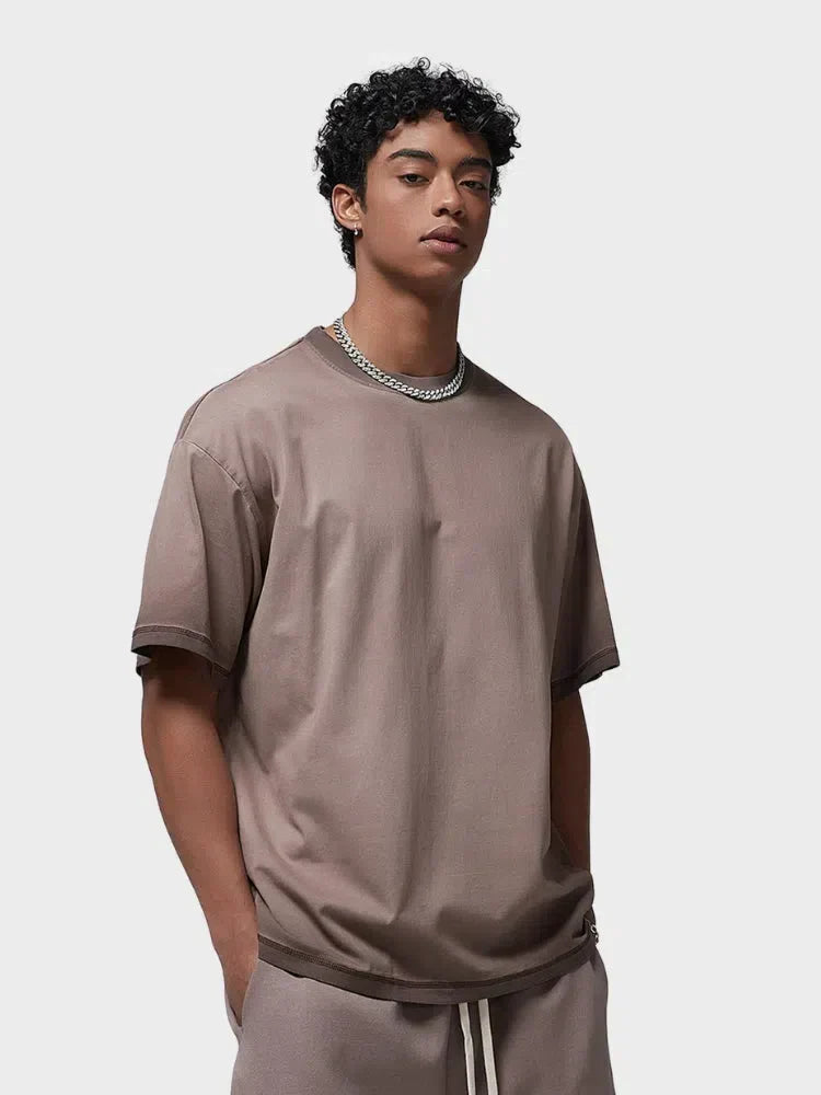 GREEN OMBRE T-SHIRT WITH DECARBA GRADIENT WASHED DESIGN