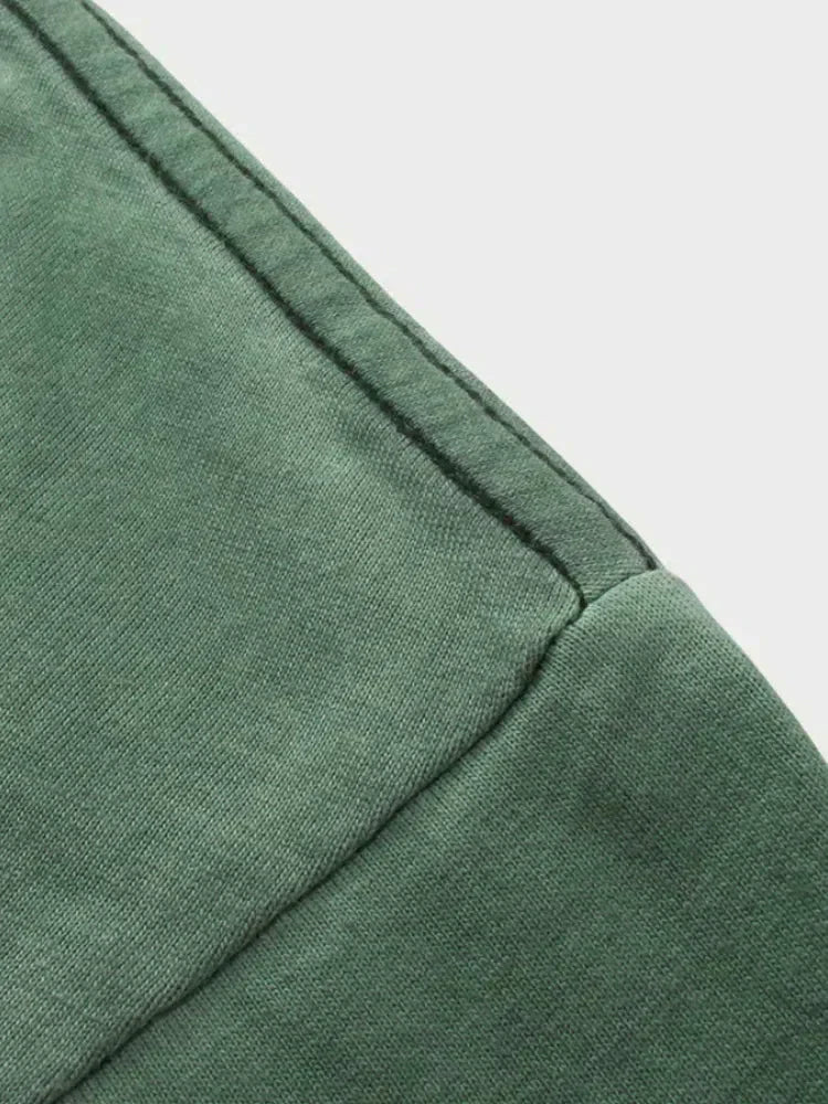 GREEN OMBRE T-SHIRT WITH DECARBA GRADIENT WASHED DESIGN