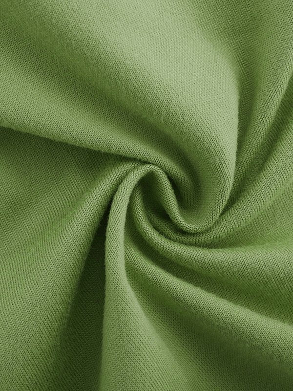 GREEN SLIM FIT STRAPLESS TOP WITH ADJUSTABLE DRAWSTRING