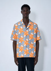 Gucci Men Printed Cotton Poplin Shirt