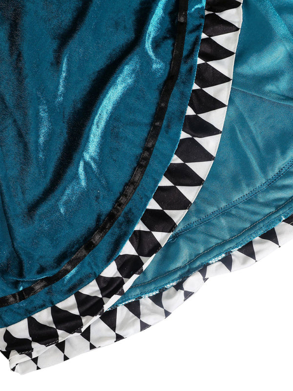 Halloween adult female magician costume cosplay - Blue / M