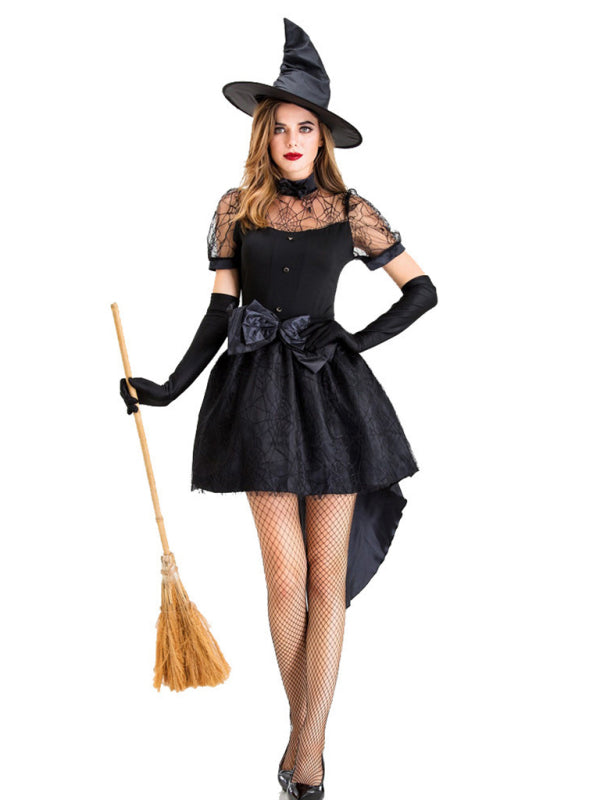 Halloween Black Witch Sexy Cosplay Witch Costume - Black / M