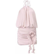 HALTER MINI DRESS CHARMING PINK MINI