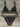 Hand Crocheted Bikini Knit Panel Swimsuit Set - Black / S