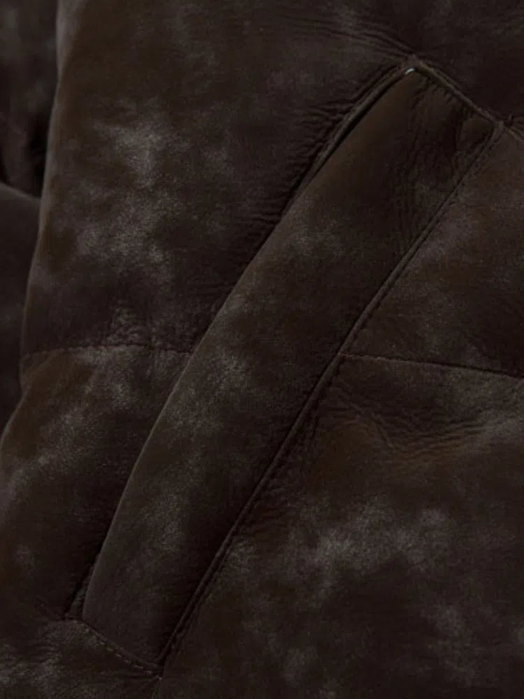 HARAJUKU PUFFER JACKET WITH TRIBAL DESIGN - BLACK PUFFER JACKET