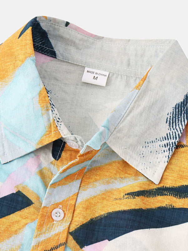 Hawaiian Style Casual Beach Vacation Printed Men’s Shirt