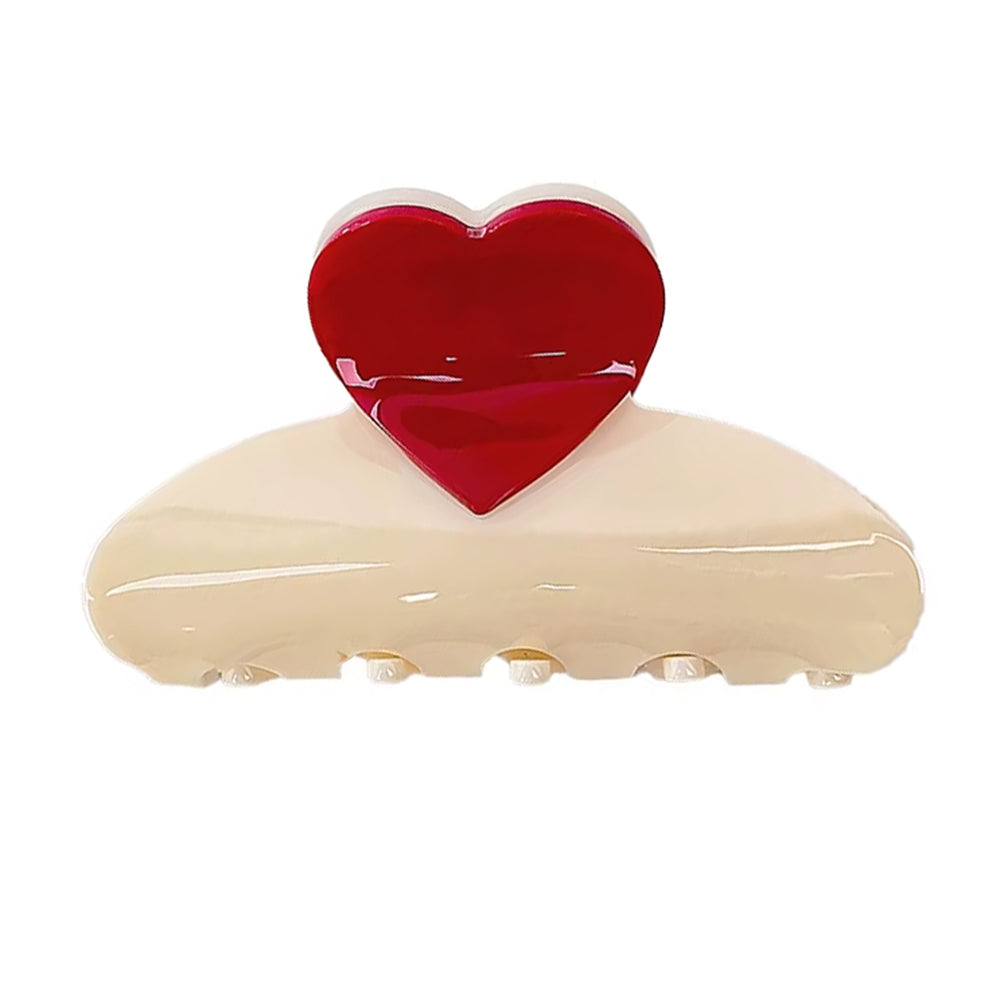 HEART HAIR CLAW CLIP SOFT GIRL HEART ACCESSORY