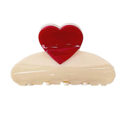 HEART HAIR CLAW CLIP SOFT GIRL HEART ACCESSORY