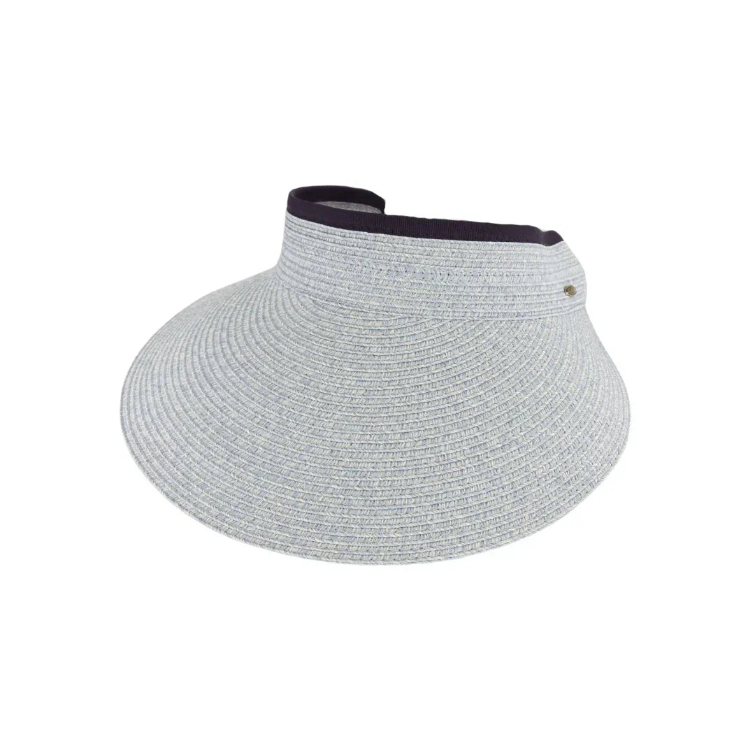 Heather Straw Visor C.C Sun Hat