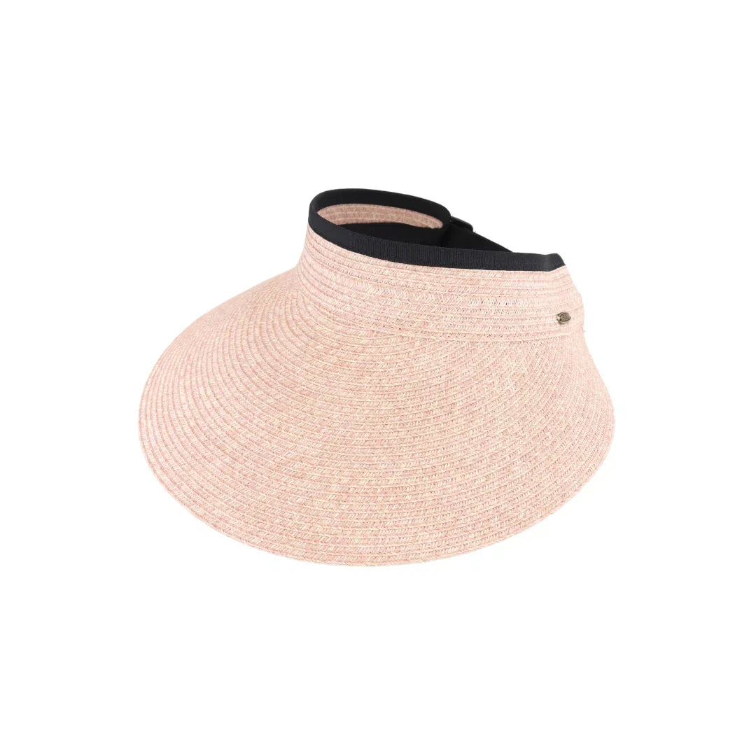 Heather Straw Visor C.C Sun Hat