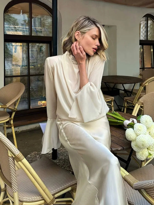 High waist maxi skirt - Cracker khaki / S