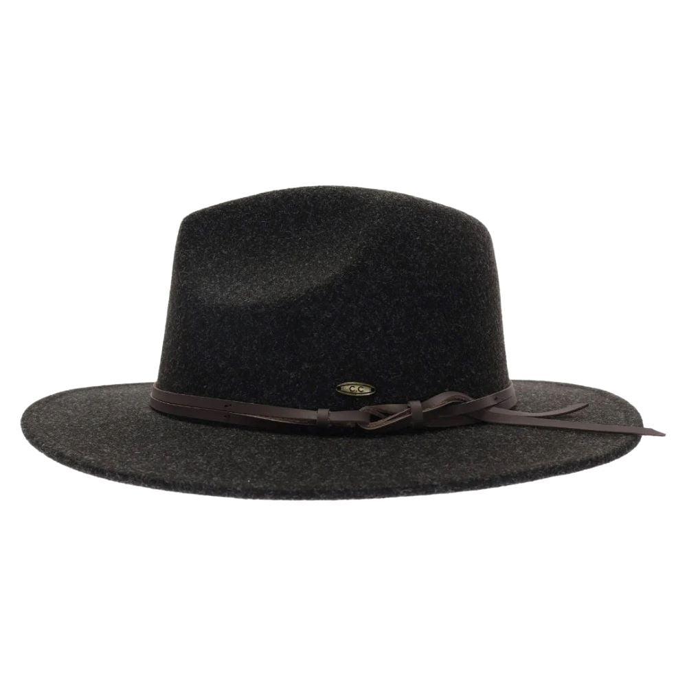 Hitch Knot Trim Vegan Fabric C.C Panama HAT