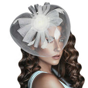 Pearl Feather Mesh Flower Fascinator Headband