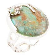 Honey Bee Blue Turquoise Sterling Silver Ring
