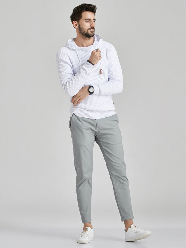 Hooded Pullover Knitwear Sports Casual Men’s Sweater