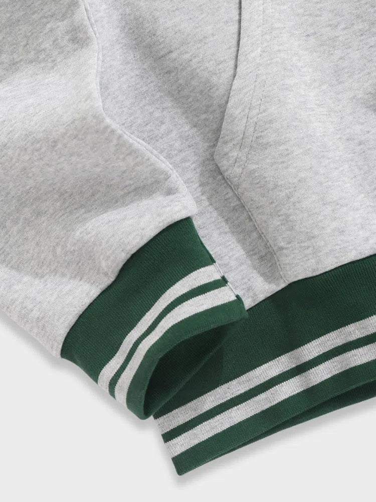 HOODED SWEATSHIRT WITH EMBROIDERED LETTERS FOR STREET STYLE EVENTS