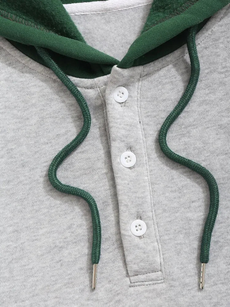 HOODED SWEATSHIRT WITH EMBROIDERED LETTERS FOR STREET STYLE EVENTS