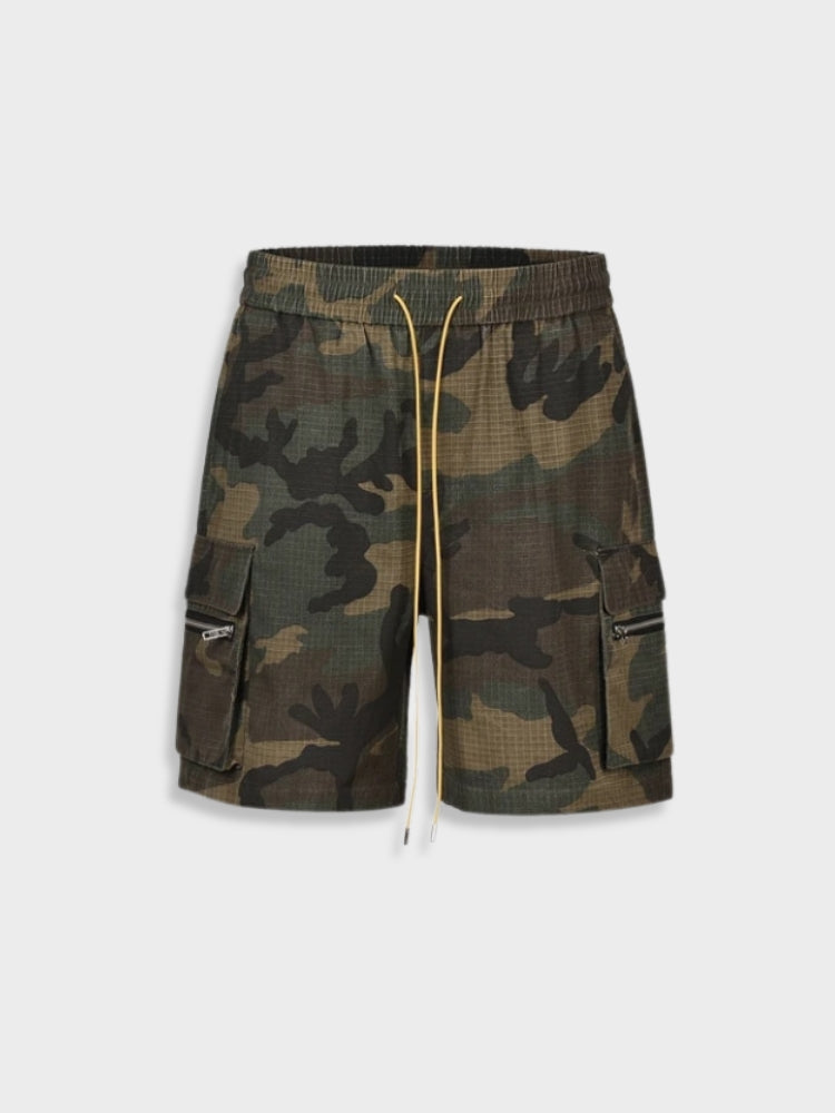 HOPE CAMOUFLAGE 4-PIECE OUTFIT SET WITH TANK TOP AND SHORTS