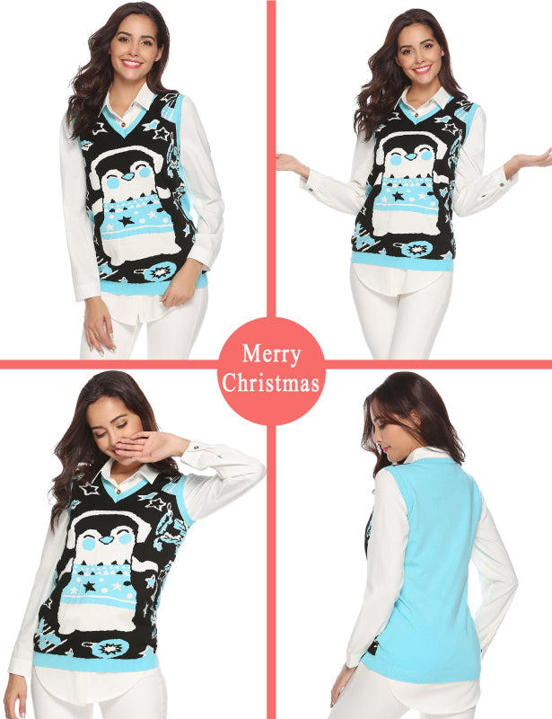 Casual/  Comfortable And Warm Christmas Sweater – closeup view