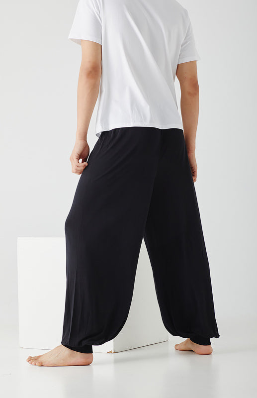 Pantalon d'intérieur pour homme en modal fin, coupe ample et confortable, jambes larges. 