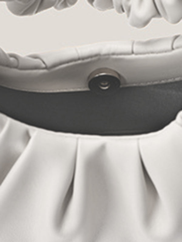 Sac bandoulière femme, sac plissé nuage, sac baguette à bandoulière unique 