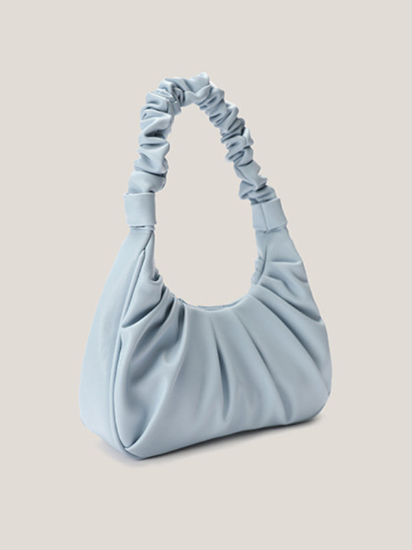 Sac bandoulière femme, sac plissé nuage, sac baguette à bandoulière unique 