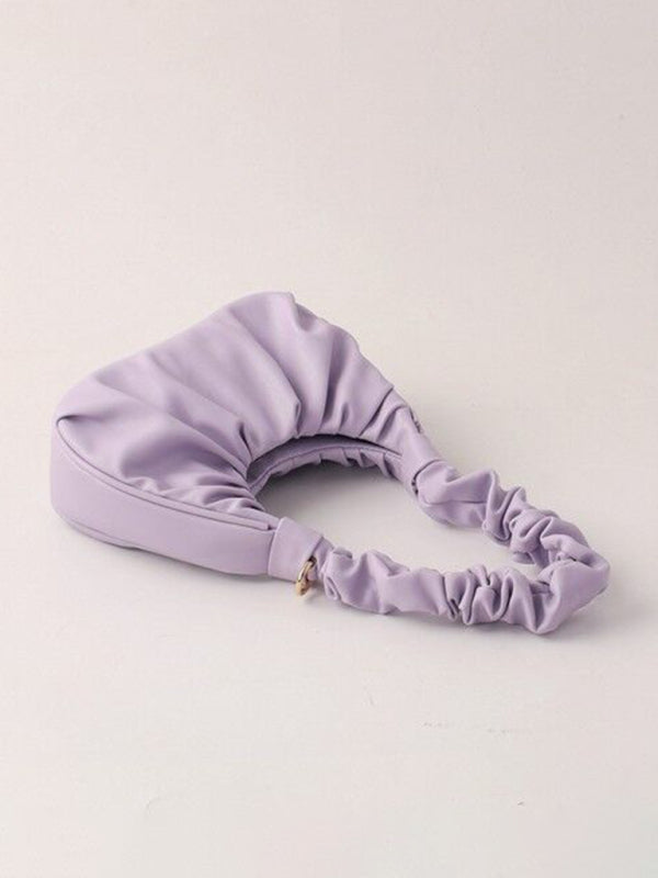 Sac bandoulière femme, sac plissé nuage, sac baguette à bandoulière unique 