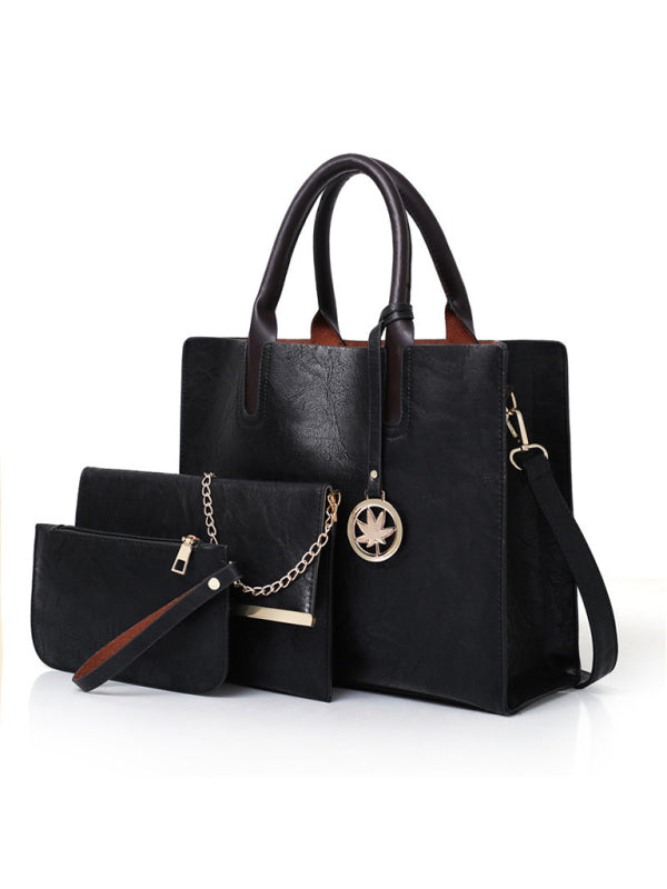 Neue Schwiegermuttertasche, PU-Damentasche, große Tasche, mehrteiliges Set, Schultertasche 