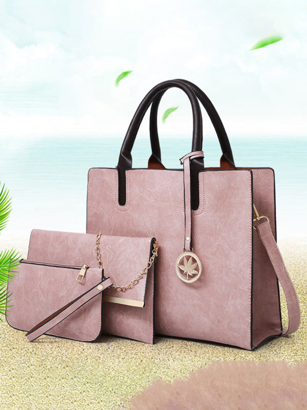 Neue Schwiegermuttertasche, PU-Damentasche, große Tasche, mehrteiliges Set, Schultertasche 