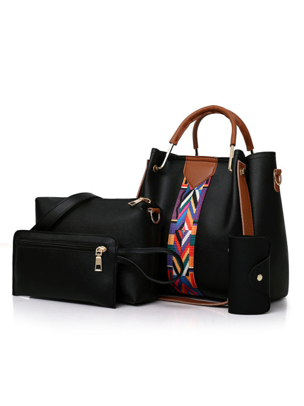 Vierteilige Schwiegermuttertasche, tragbare Umhängetasche, Beuteltasche 