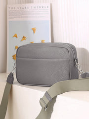 Einfarbige PU-Umhängetasche, kleine Damentasche, Schultertasche, kleine quadratische Tasche 