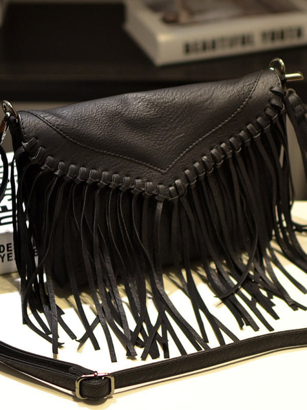 New Envelope Tassel Bag Ladies Shoulder Messenger Bag – detail view