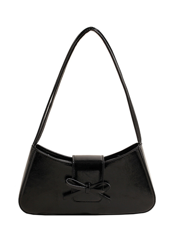 Bowknot underarm shoulder bag small square handbag