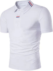 Polo classique à manches courtes pour homme 