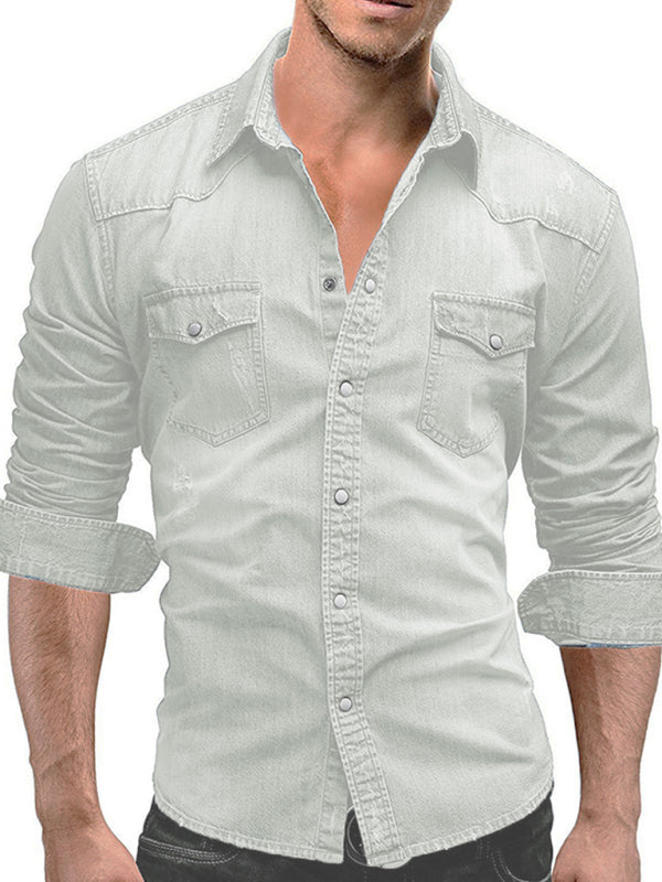 Men's Fashion Versatile Denim Shirt