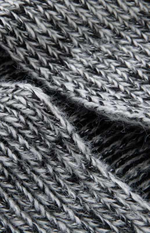 Herren-Strickjacke mit Kapuze, mittellang, mit Hornschnalle 