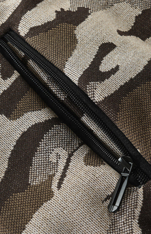 Gilet à capuche pour homme, motif camouflage, style athleisure 